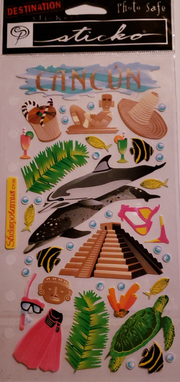 Sticko  - flat sticker sheets - Cancun Mexico