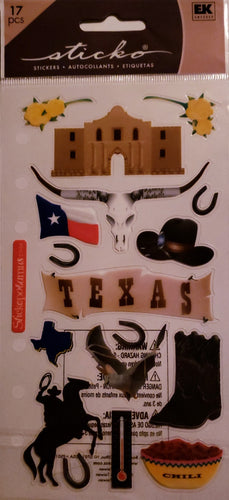 Sticko  - flat sticker sheets - Texas