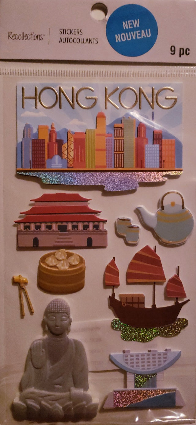 Recollections -  dimensional sticker - Hong Kong