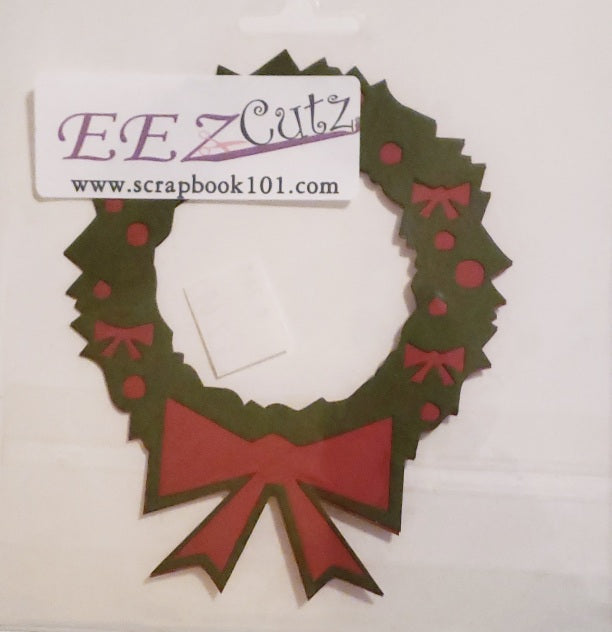 Eez cuts  - laser cut   -  wreath dark green