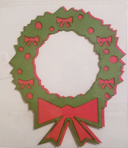 Eez cuts  - laser cut   -  wreath light green