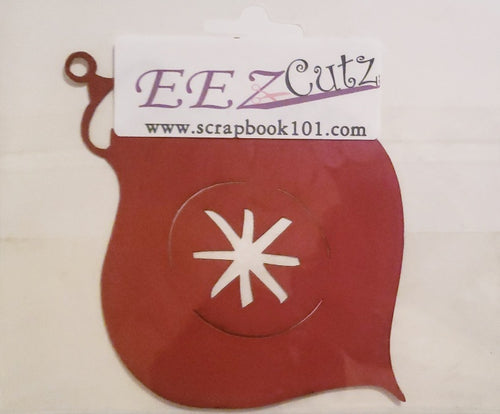 Eez cuts  - laser cut   -  ornament with star red