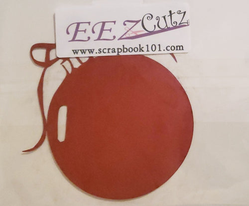 Eez cuts  - laser cut   -  ornament round red