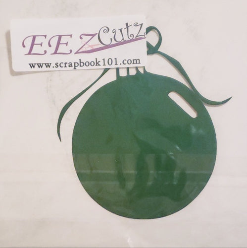 Eez cuts  - laser cut   -  ornament round green