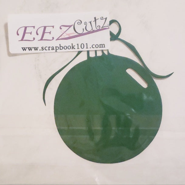 Eez cuts  - laser cut   -  ornament round green