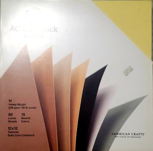 AC American Crafts cardstock Paper Pack 12