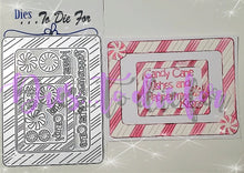 Load image into Gallery viewer, Dies... to die for LLC  metal cutting die - Candy Cane Frame set