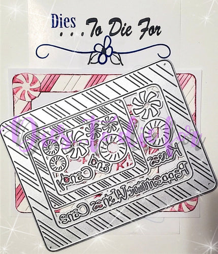 Dies... to die for LLC  metal cutting die - Candy Cane Frame set