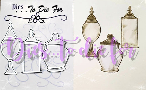 Dies... to die for LLC  metal cutting die - candy Jars