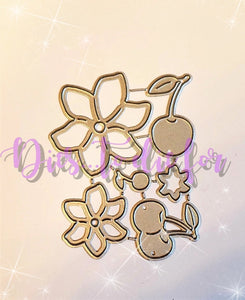 Dies ... to die for LLC metal cutting die - cherry and blossomes flowers