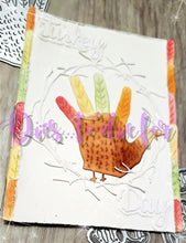 Load image into Gallery viewer, Dies... to die for LLC  metal cutting die - seasons  Thanksgiving Turkey day words with shadow