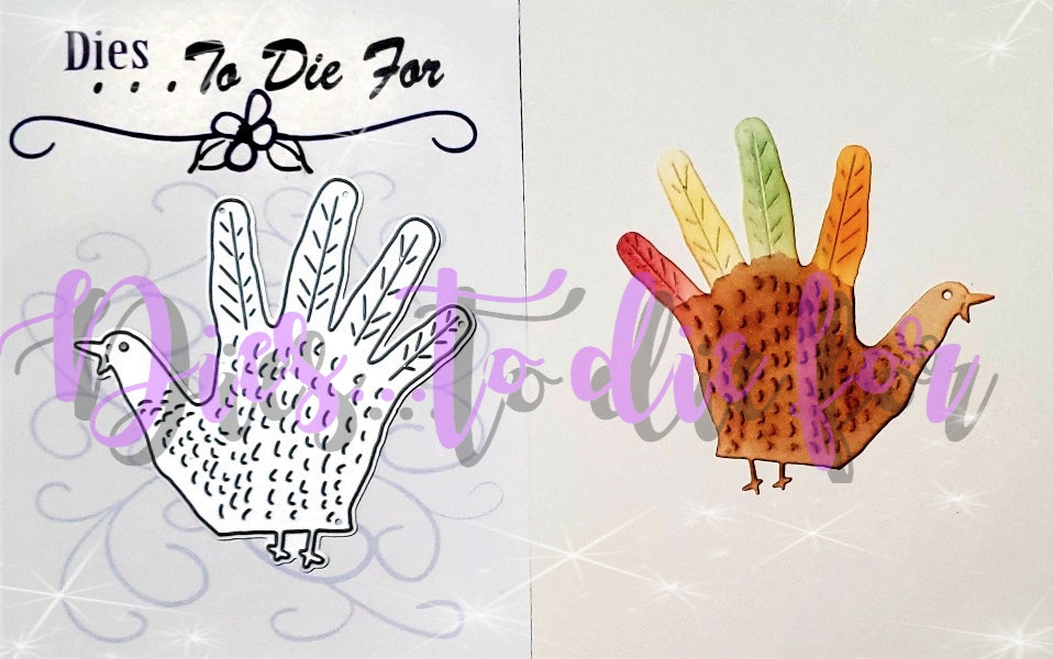 Dies... to die for LLC  metal cutting die - Henry the hand turkey