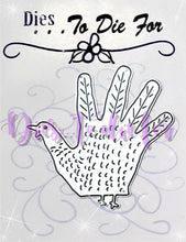 Load image into Gallery viewer, Dies... to die for LLC  metal cutting die - Henry the hand turkey