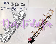 Load image into Gallery viewer, Dies... to die for LLC  metal cutting die - Santa&#39;s Sleigh and reindeer