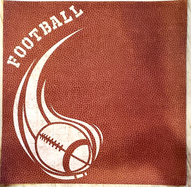 Creative Imaginations Football Embossed single sided paper 12 x 12