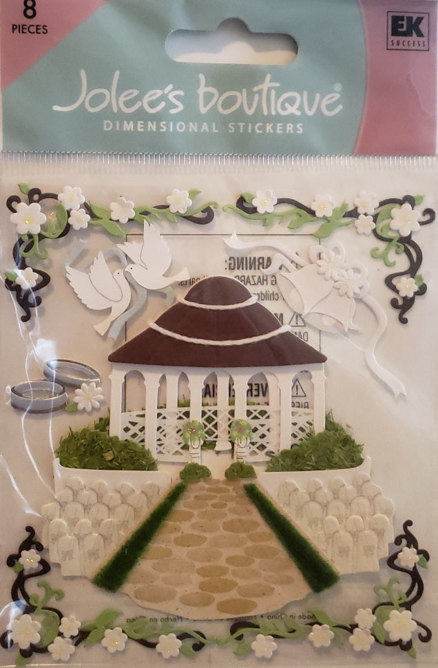 Jolee's Boutique Dimensional Sticker - garden wedding - small pack