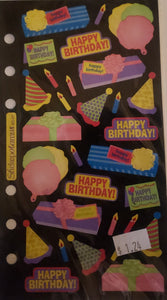 Sticko -  flat sticker sheet - birthday bash