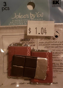 Jolee's Boutique Dimensional Sticker - chocolate bars - x small pack