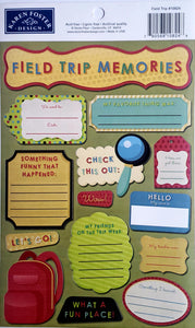 Karen Foster - cardstock sticker sheet - field trip