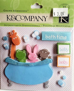 K and company - dimensional stickers - bath time