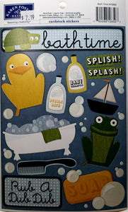 Karen Foster - cardstock sticker sheet - bath time