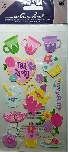 Sticko  - flat sticker sheets -  tea party