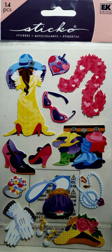 Sticko  - flat sticker sheets -  dress up