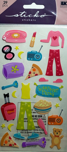 Sticko  - flat sticker sheets -  sleepover