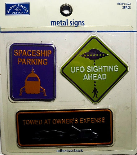 Karen Foster - metal signs - space