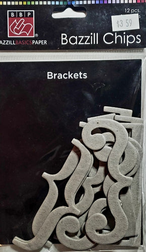 Bazzill chipboard shapes - brackets embellishments