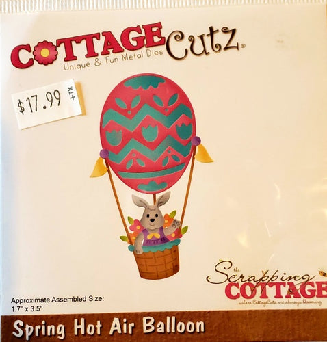 Cottage cuts metal cutting die - spring Hot Air balloon