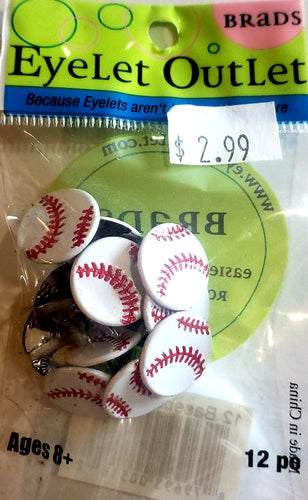 Eyelet outlet  -  baseball balls brads