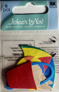 Jolee's Boutique Dimensional Sticker - beach toys x small pack