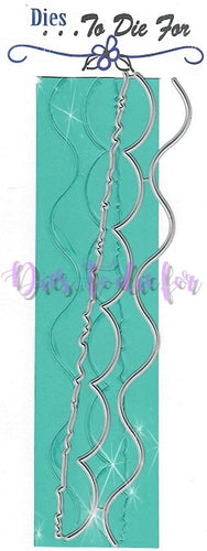 Dies ... to die for metal cutting die -  Slimline border set 1 - Scallop, wave and torn