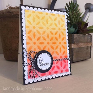 Gina Marie stencil 6x6 - Deco flower