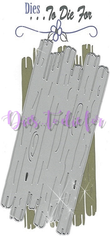 Dies ... to die for metal cutting die - Slimline Driftwood background plate- Slim line