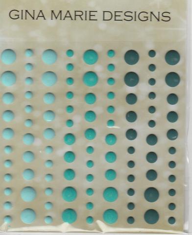 Gina Marie Enamel Dots set - Emerald Waters matte