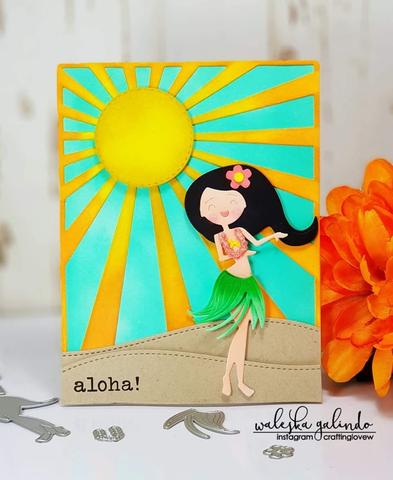 Gina Marie Metal cutting die - Hula Girl