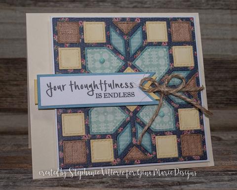 Gina Marie Metal cutting die - QUILT DIE #11 ARROWS AND SQUARES