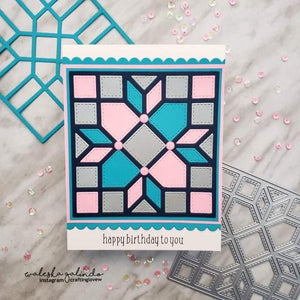 Gina Marie Metal cutting die - QUILT DIE #11 ARROWS AND SQUARES