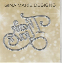 Load image into Gallery viewer, Gina Marie Metal cutting die - Thank you word