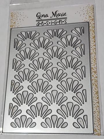 Gina Marie Metal cutting die - WALLPAPER BACKGROUND PLATE DIE